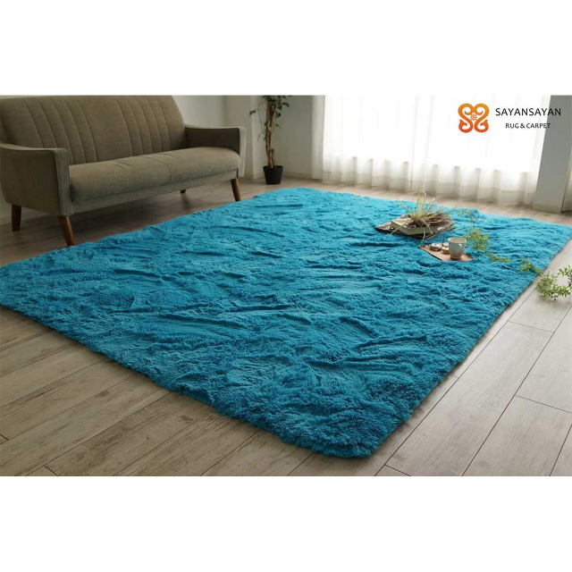 ふわさら35mmロングシャギーのラグマット 約 95x140 cm 1畳