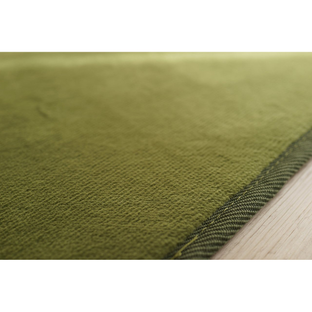 さらっと滑らかシンプル無地で洗えるキッチンマット 約 45x180 cm