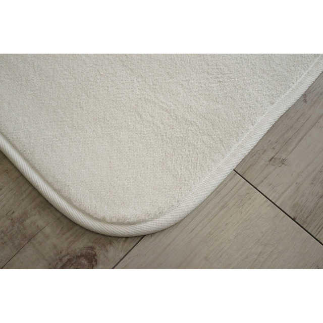 さらっと滑らかシンプル無地で洗えるキッチンマット 約 45x180 cm