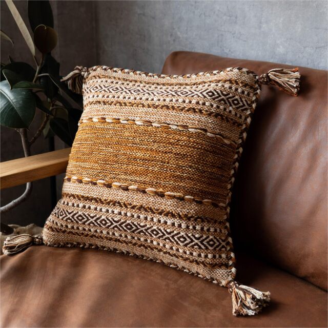 インドキリム インド綿 幾何学模様 手織り クッションカバー  約45×45 cm ブルー オレンジ レッド グレー ブラウン グリーンインド/indiankilim-45-45