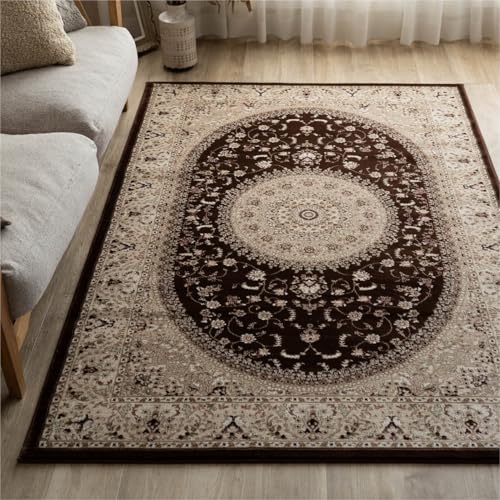 オリエンタルスタイル3 ペルシャ柄 メダリオン 240x330cm 6畳 アイボリー レッド ブルー ネイビー ブラウン ウィルトン織りトルコ製/orientalstyle3-240-330