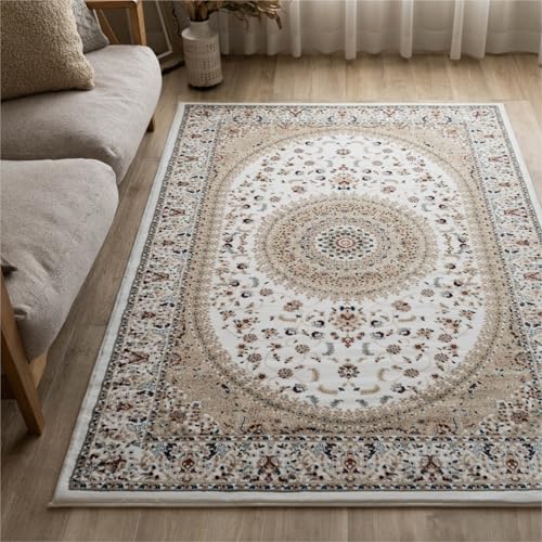 オリエンタルスタイル3 ペルシャ柄 メダリオン 240x330cm 6畳 アイボリー レッド ブルー ネイビー ブラウン ウィルトン織りトルコ製/orientalstyle3-240-330