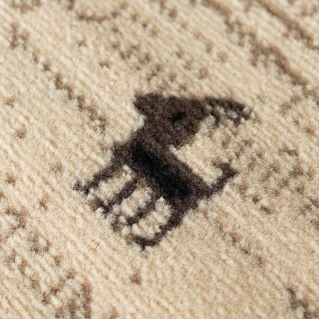 専用！ウィルトン織 ギャッベ 高密度 ラグ 150×225cm-100001 ギャッベ風シンプルデザインの折りたためるウィルトン織ラグ