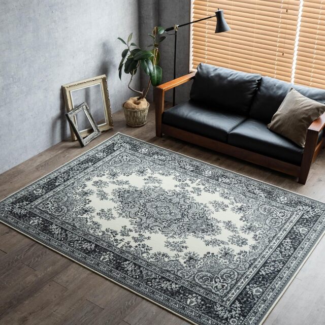 ベルギー製ウィルトン織りラグマット 約 200×200 cm 2畳｜輸入絨毯専門