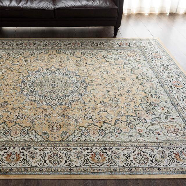 シルクのような光沢、ペルシャ柄のラグマット 約 135×195 cm 1.5
