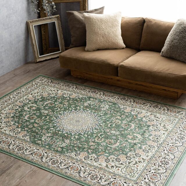 ロイヤルパレス14180 ペルシャ風 メダリオン 230×230 cm 4.5畳 長方形 レッド グリーン ベージュ アイボリー ブルー モケット織 ベルギー製/rp14180-230-230