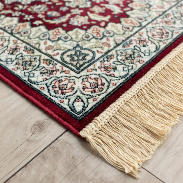 ペルシャ柄のモケット織りキッチンマット 約 50x240 cm｜輸入