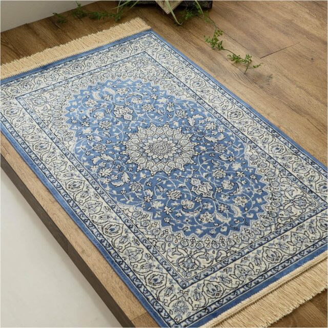 ロイヤルパレス14180 ペルシャ風 メダリオン  【ギフト対応可】67×105 cm レッド グリーン ベージュ アイボリー モケット織 ベルギー製/rp14180-67-105