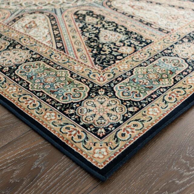 モスク寺院の天井をモチーフにしたモケット織りラグマット 約 230×330