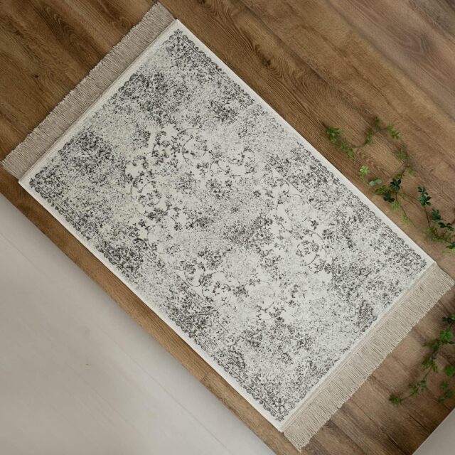 ロイヤルパレス14748 アンティーク ペルシャ柄 67×105 cm 長方形 ブラウン グレー 【ギフト対応可】 モケット織 ベルギー製/rp14748-67-105