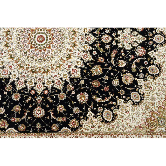 100万ノット高密度の高級ペルシャデザインの玄関マット 約 200×250 cm