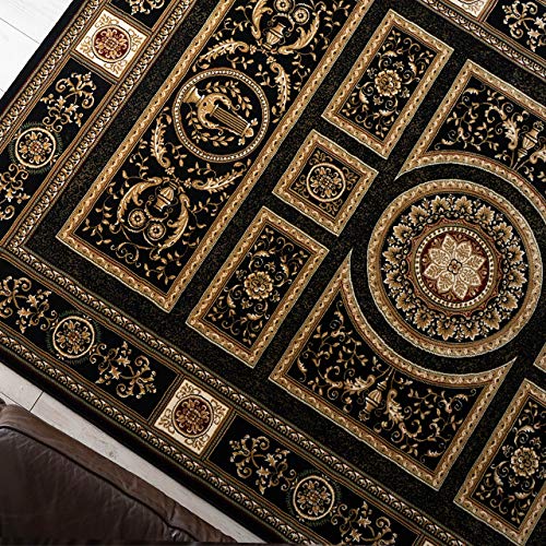 ベルギー製75万ノット高密度のペルシャ・デザインの高級ラグ 約 160