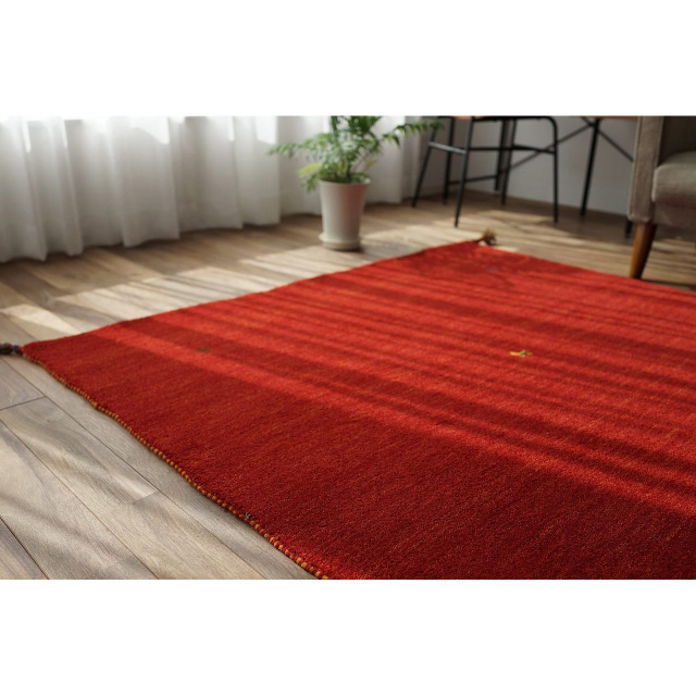 遊牧民の自由な感性、ギャベのラグマット 約140x200 cm 1.5畳｜輸入