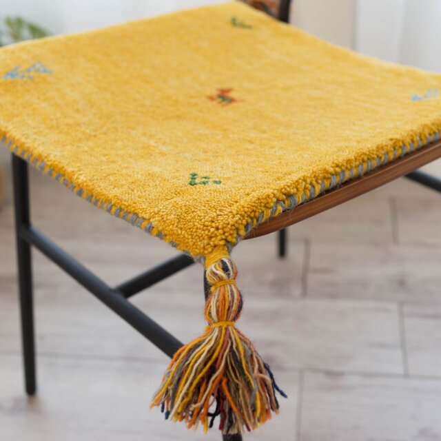 ギャッベ　2枚　40x40 ギャッベ 2枚 40x40