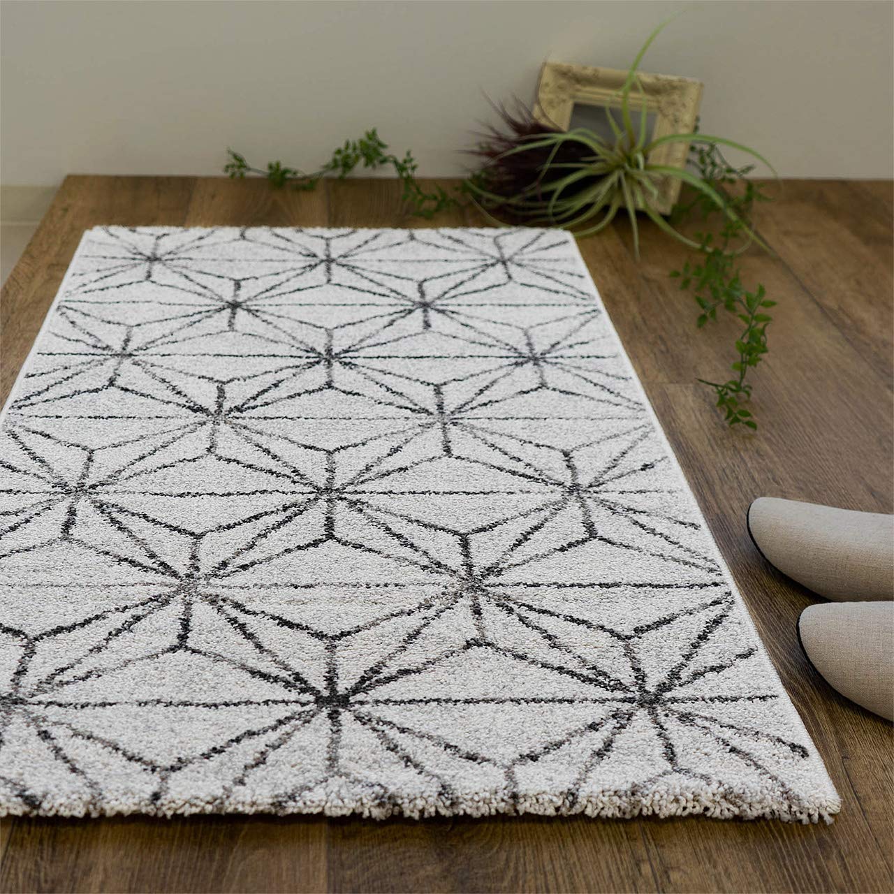 30x40cmクム・絹じゅうたん(039）ラグ玄関マット・タペストリー