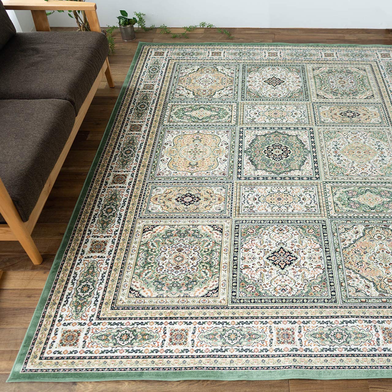 お客　【シルク段通】 8畳 大判 カーペット ラグ 花柄 Amazon | 中国シルク 段通 シルク絨毯 花柄模様 敷物 最高級 260段