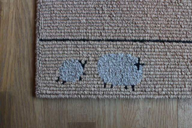 ひつじの家族ラグ