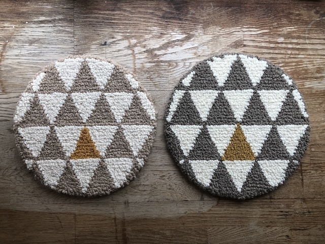 さんかくマルスツールマット