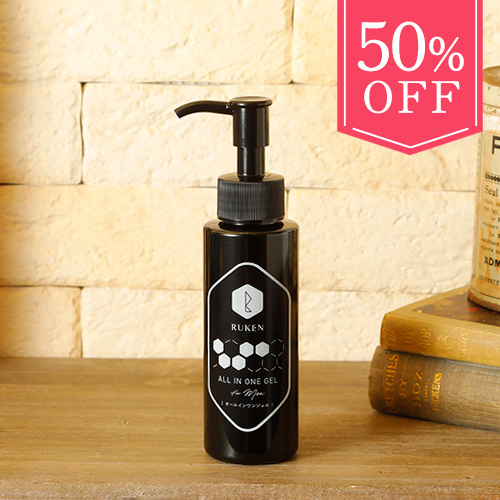 【50％OFFキャンペーン】RUKENオールインワンジェル for Men（100g）（お一人様2点まで）