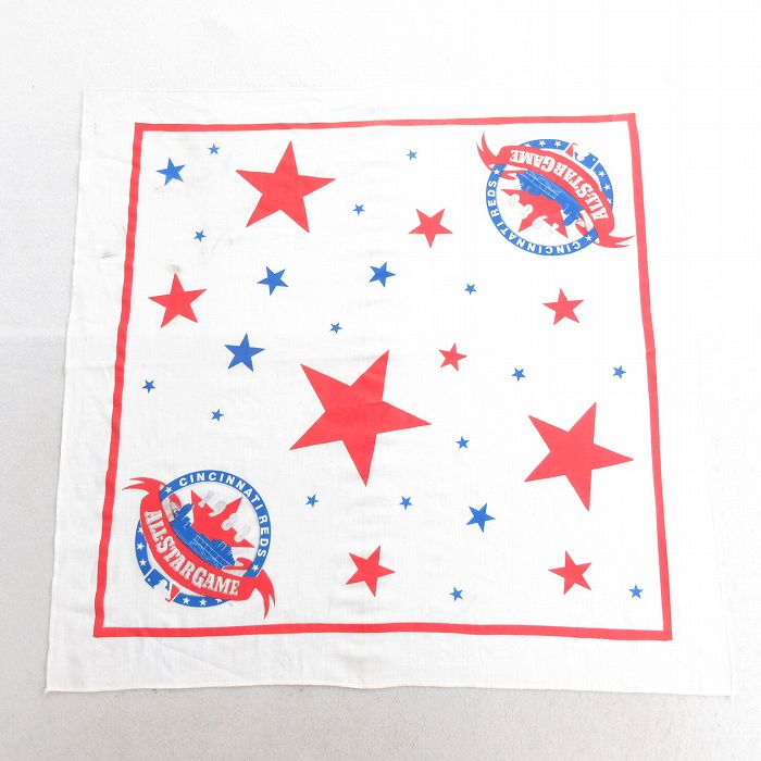 中古 バンダナ 80年代 80s MLB オールスターゲーム 白 ホワイト メジャーリーグ ベースボール 野球 25jun27