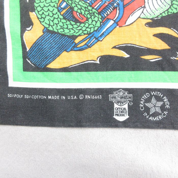 古着通販 中古 ハーレーダビッドソン バンダナ 90年代 90s ビッグロゴ