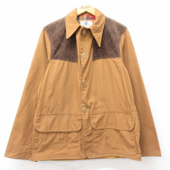 M★古着 長袖 ハンティング ジャケット メンズ 70年代 70s 茶系他 25dec17
