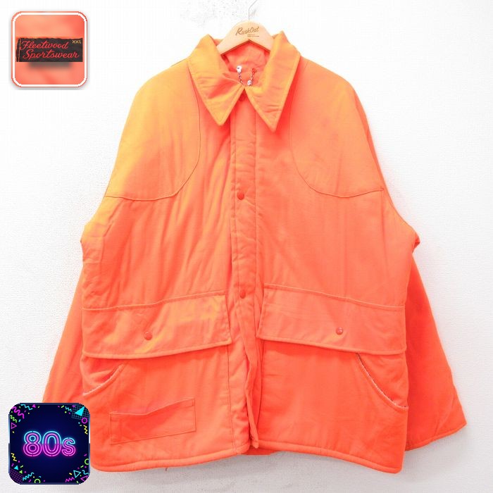 ハンティングジャケット 80s オレンジ XL | 古着