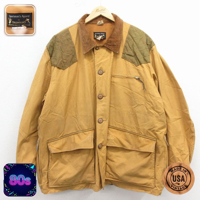 BROWNING 80s ハンティングジャケット ダック地 ベージュ XL | 古着