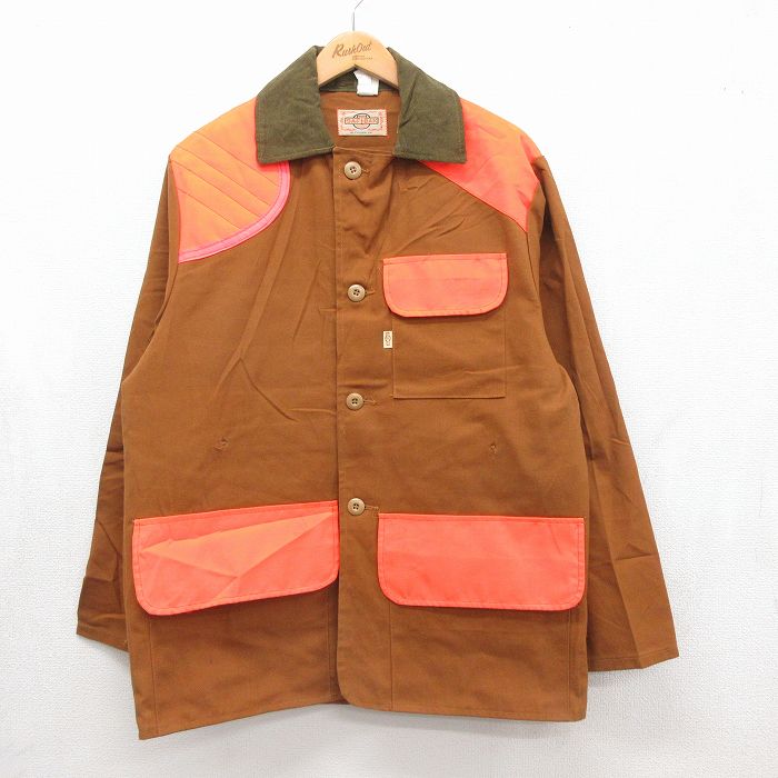 90s 長袖ハンティングジャケット SAFTBAK ブラウン メンズL相当 | 古着