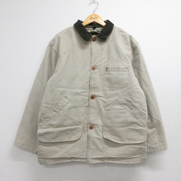 カバーオール 90s 長袖カバーオール ハンティング ベージュ メンズXL相当 | 古着