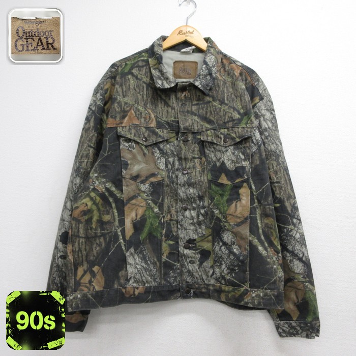 ラングラー 00s ハンティングジャケット Mossy Oak カーキ迷彩 メンズXL相当 | 古着