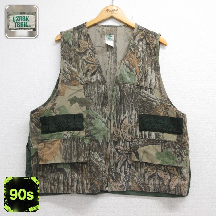 OZARK TRAIL 90s ベスト Realtree ハンティング カーキ 迷彩 メンズXL相当 | 古着