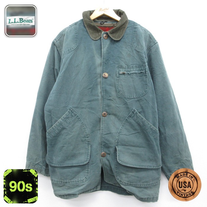 エルエルビーン 90s カバーオール ハンティング グリーン メンズXL相当 | 古着