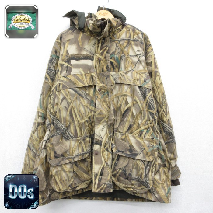 Cabelas 00s 長袖パーカー ハンティング カーキ迷彩 メンズXL相当 | 古着