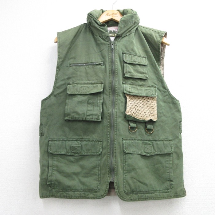  90s ビンテージ adventure フィッシング ベスト 古着通販 M☆古着 The Nature Company メンズ 90年代 90s フィッシング