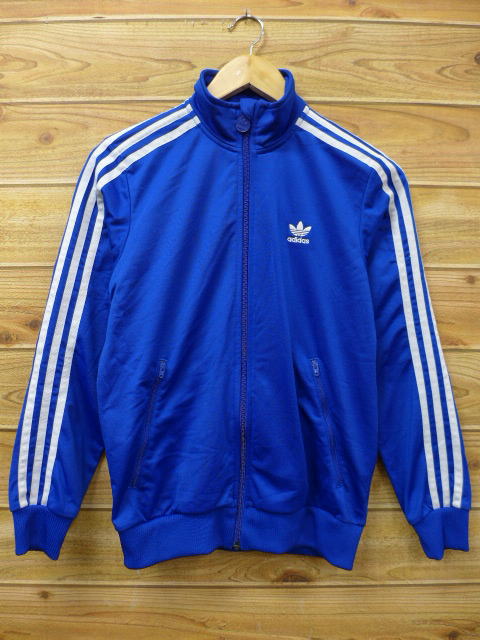 S★古着 ジャージ アディダス adidas 青 ライン/15oct29【n】