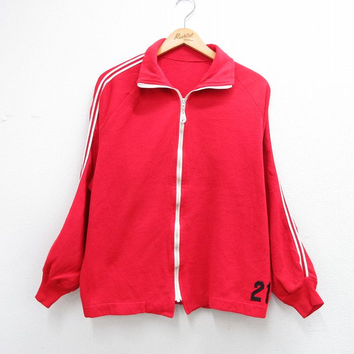 70s ラグランジャージ WEST レッド XL | 古着
