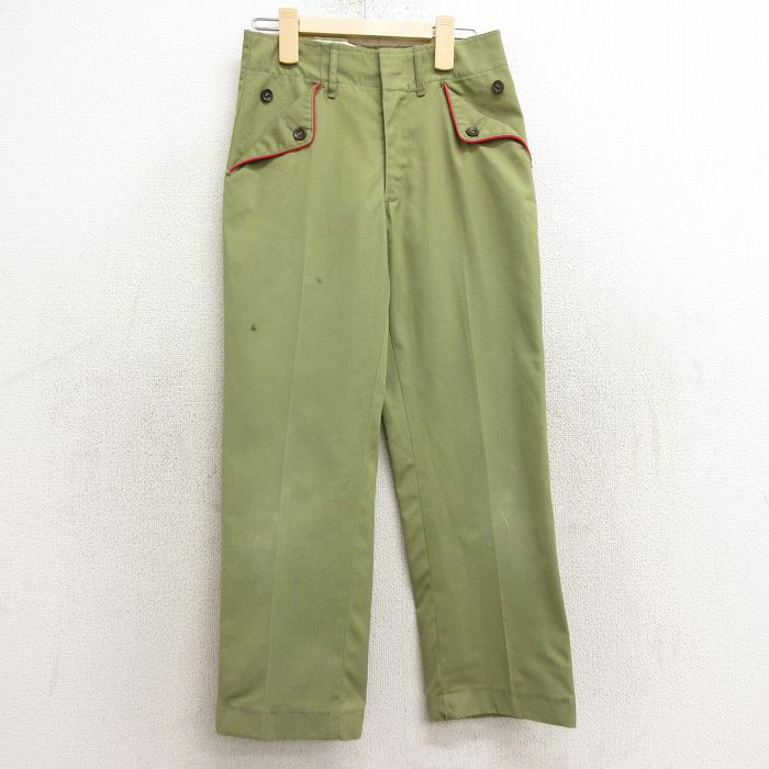 古着 ボーイスカウト パンツ キッズ ボーイズ 子供服 80年代 80s タロン USA製 濃緑 グリーン 24aug26