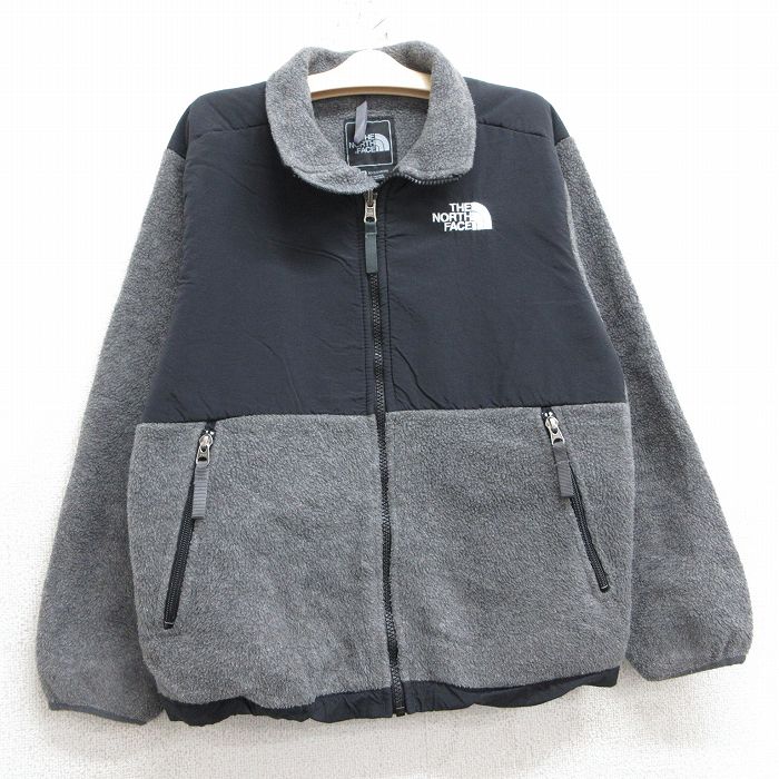 古着 ノースフェイス THE NORTH FACE 長袖 フリース デナリ ジャケット キッズ ボーイズ 子供服 ワンポイントロゴ グレー他 【spe】 25feb01