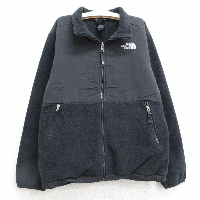 古着 ノースフェイス THE NORTH FACE 長袖 フリース デナリ ジャケット キッズ ボーイズ 子供服 ワンポイントロゴ 黒 ブラック 【spe】 25feb01