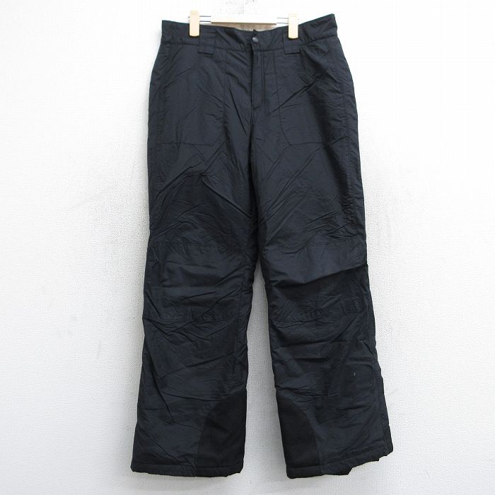 古着 コロンビア COLUMBIA ナイロン スノー パンツ キッズ ボーイズ 子供服 00年代 00s ワンポイントロゴ 黒 ブラック 25feb06