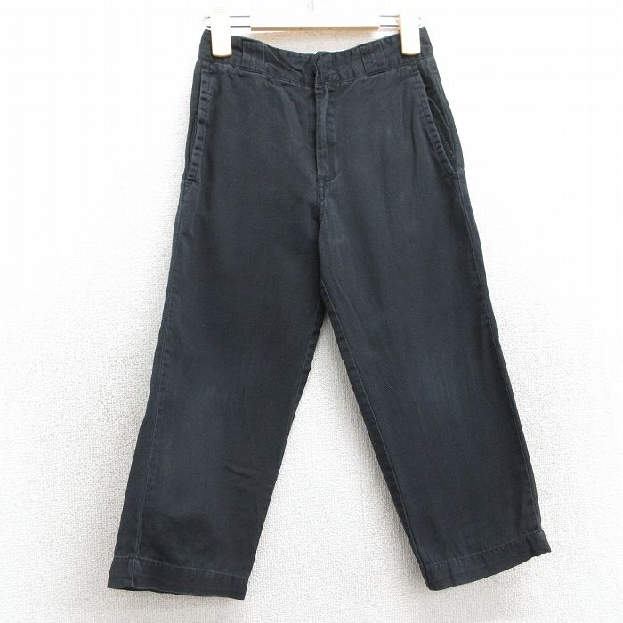 古着 ディッキーズ Dickies ワーク パンツ キッズ ボーイズ 子供服 00年代 00s コットン 黒 ブラック 25apr10