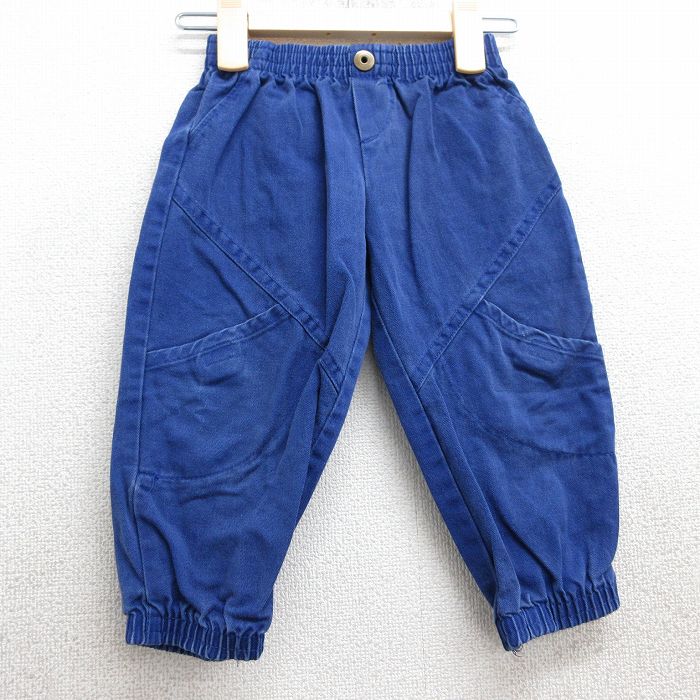 古着 パンツ キッズ ボーイズ 子供服 80年代 80s ピーナッツ スヌーピー SNOOPY コットン USA製 青 ブルー 【spe】 25apr10