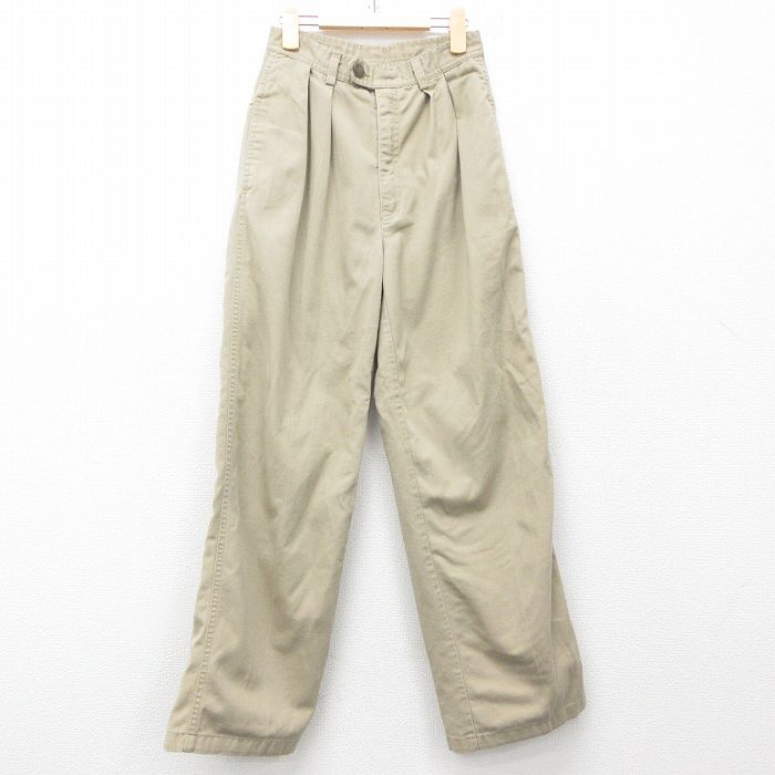 古着 Liz パンツ キッズ ボーイズ 子供服 80年代 80s USA製 タロン ベージュ カーキ 25jun03