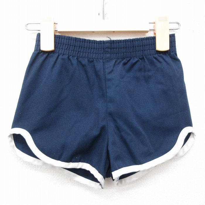古着 ショート イージー パンツ キッズ ボーイズ 子供服 90年代 90s USA製 紺 ネイビー 25jun03