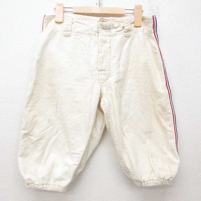 古着 ビンテージ ベースボール パンツ キッズ ボーイズ 子供服 70年代 70s 白 ホワイト 25jun03