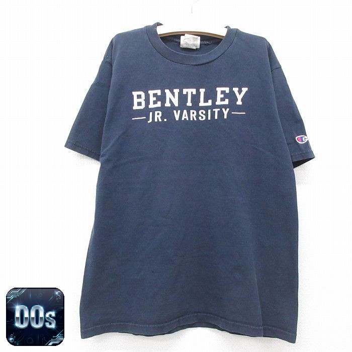 チャンピオン 00s 半袖Tシャツ BENTLEY ネイビー キッズ | 古着
