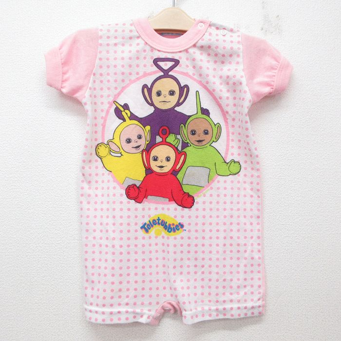 古着 半袖 ロンパース キッズ ボーイズ 子供服 90年代 90s デレタビーズ ピンク他 【spe】 25jun07