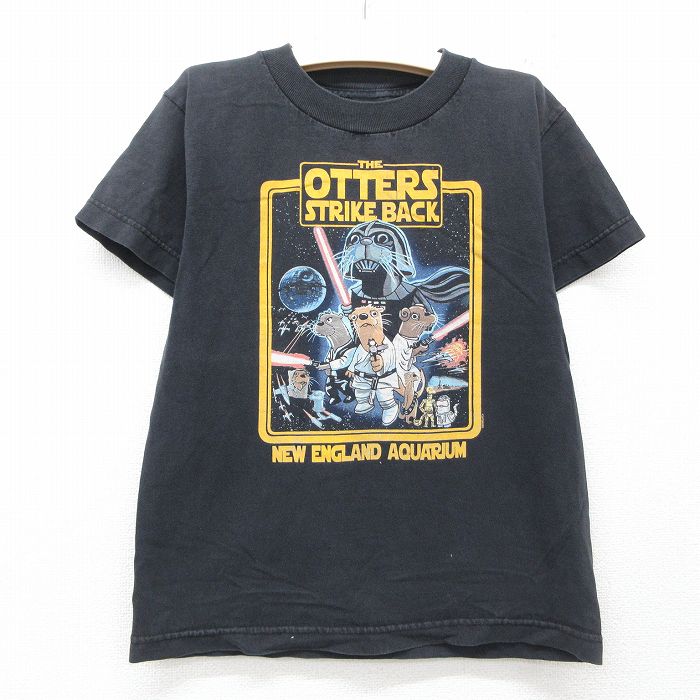 古着 半袖 ビンテージ Tシャツ キッズ ボーイズ 子供服 00年代 00s THE OTTERS クルーネック 黒 ブラック 25jun07