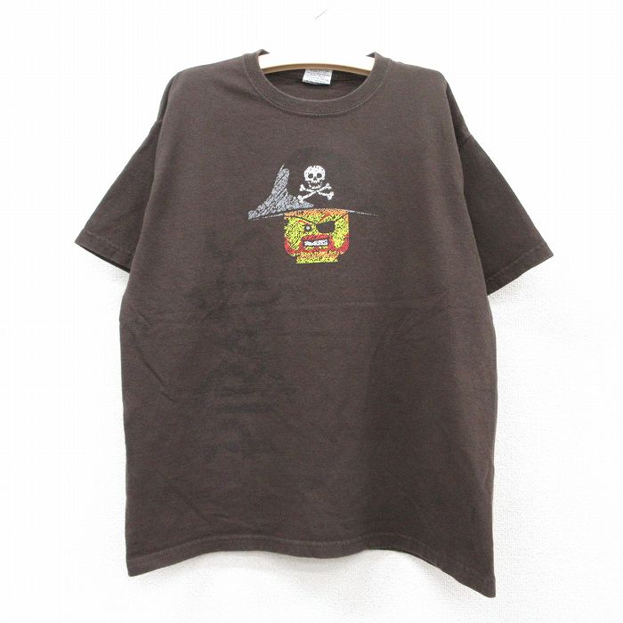 【50%OFF】古着 半袖 Tシャツ キッズ ボーイズ 子供服 レゴ コットン クルーネック 茶 ブラウン 25aug06